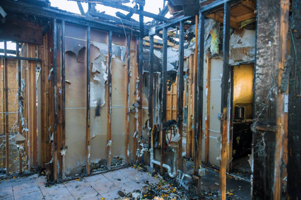 Professional Fire Damage Assessment technician working in Turtle Lake, WI